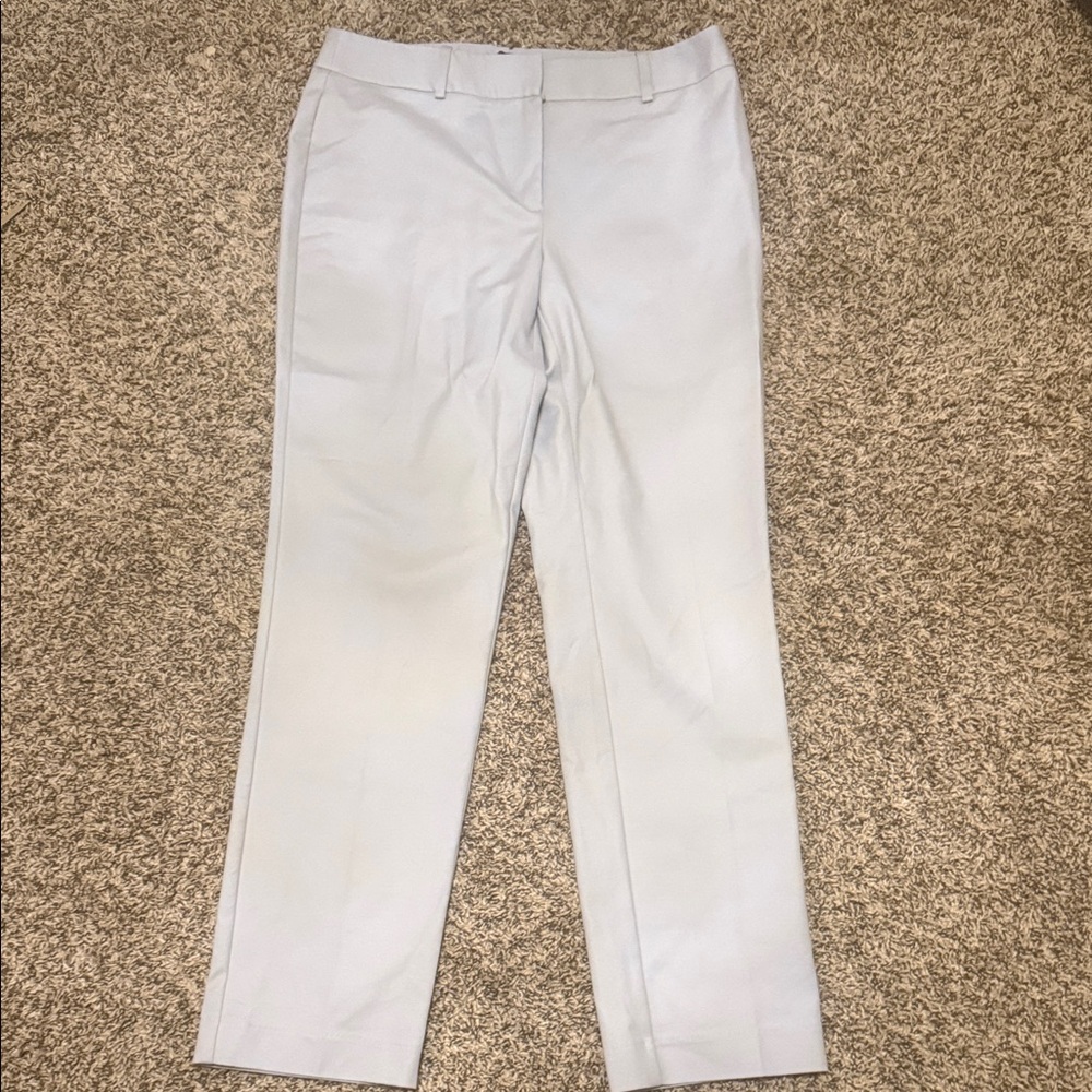 Liz Claiborne Soft Gray Straight Leg Pants